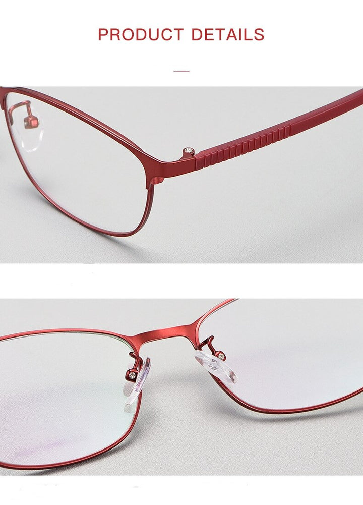 Yimaruili Women's Full Rim Alloy TR 90 Resin Frame Eyeglasses 3569 Full Rim Yimaruili Eyeglasses   