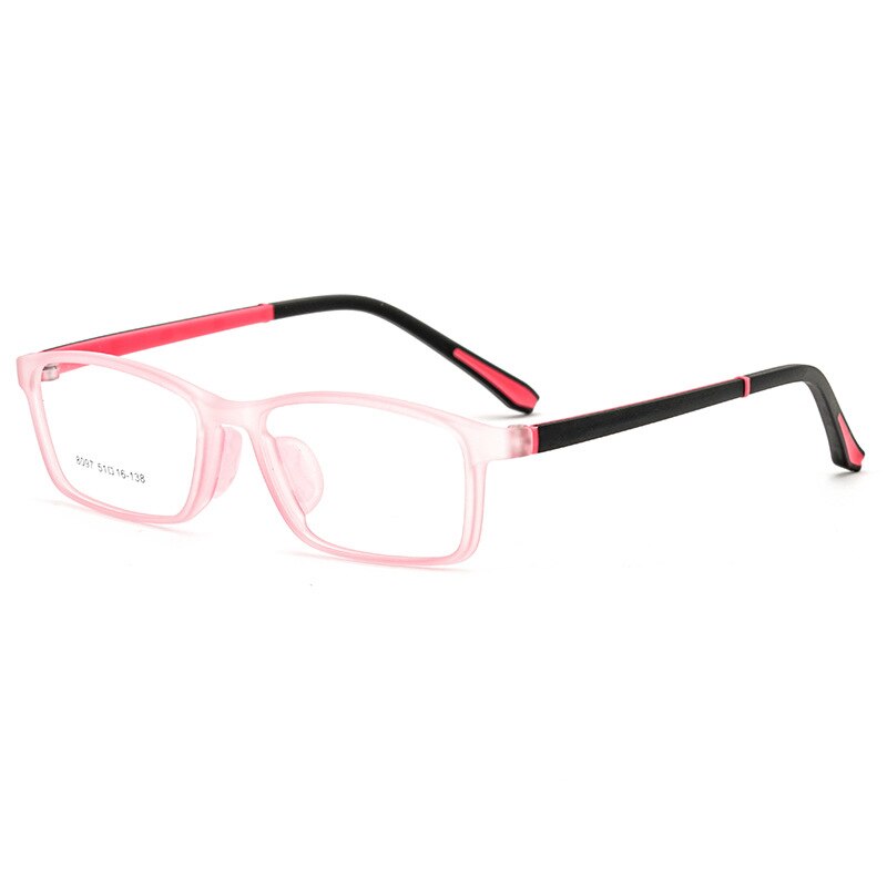 Aissuarvey Children's Rectangular Full Rim Sports Frame Unisex Eyeglasses 8097 Sport Eyewear Aissuarvey Eyeglasses Pink  