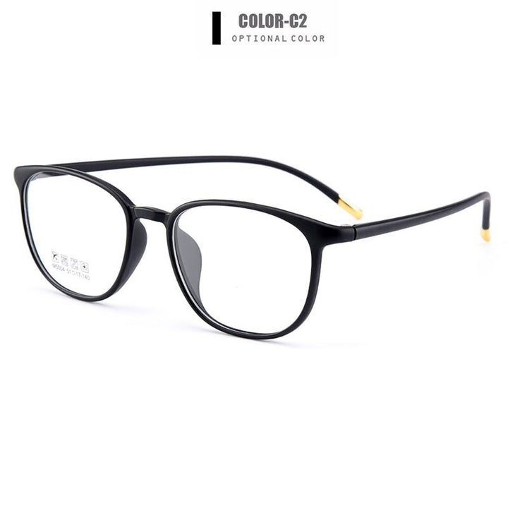 Women's Eyeglasses Ultralight Tr90 Frame Plastic M5004 Frame Gmei Optical C2 Matte Black  