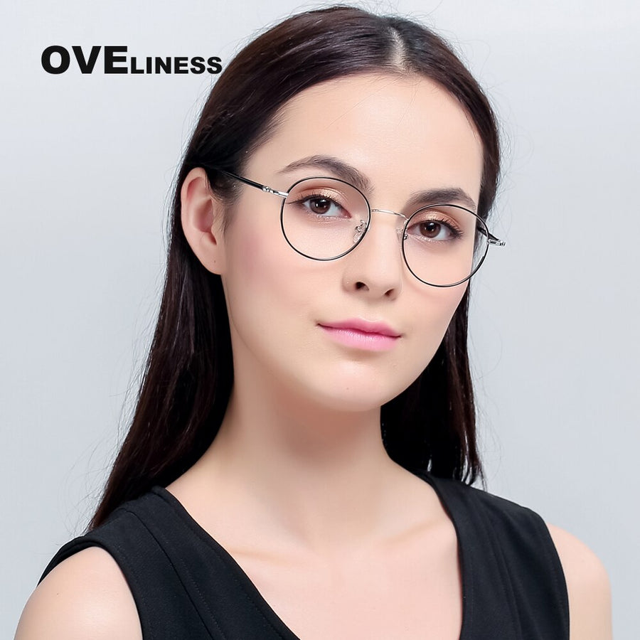 Oveliness Women's Full Rim Round Alloy Eyeglasses 2676 Full Rim Oveliness   