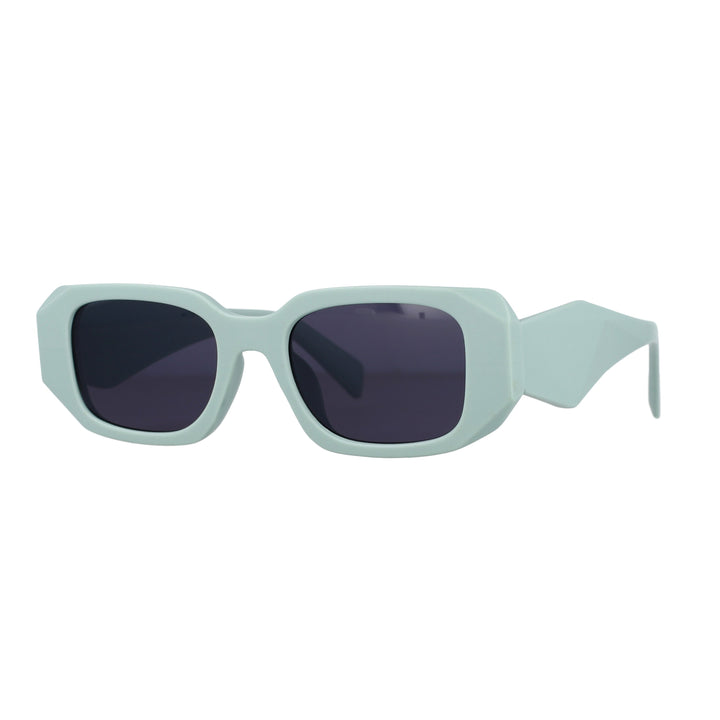 CCSpace Unisex Full Rim Rectangle Cat Eye Resin Frame Sunglasses 53025 Sunglasses CCspace Sunglasses Green 53025 