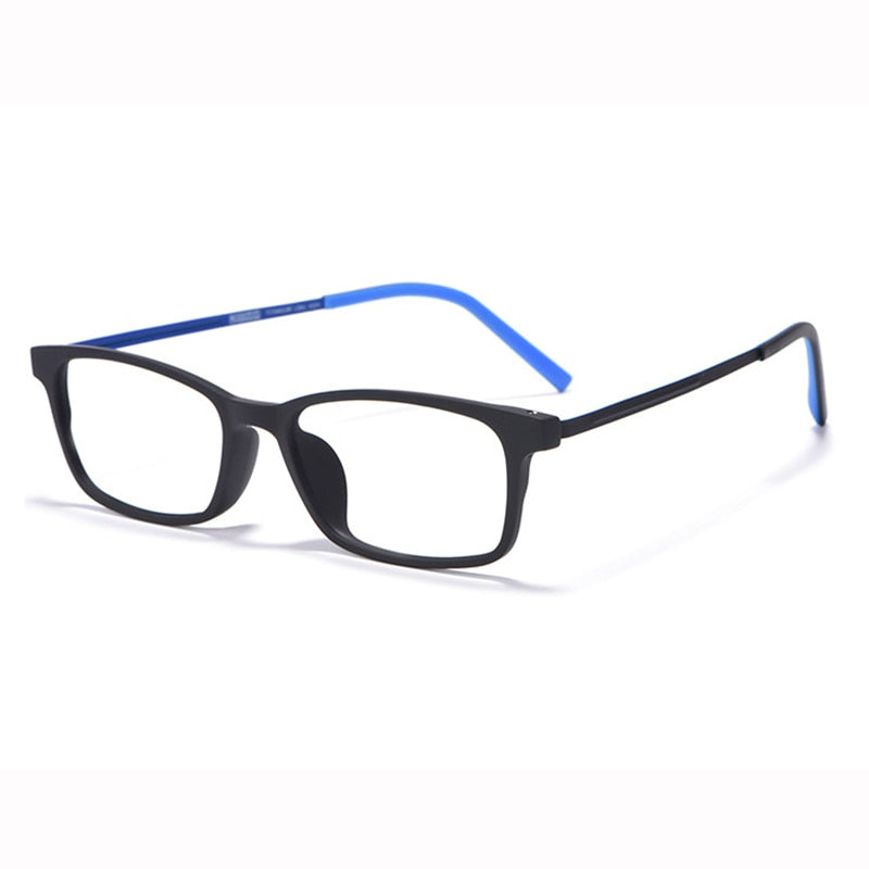 Hotony Unisex Full Rim Square Titanium Frame Eyeglasses 8802 Full Rim Hotony Blue  