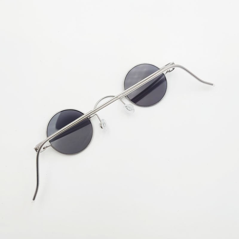 Unisex Round Stainless Steel Frame Sunglasses Customized Polarized Lenses Sunglasses Yujo   