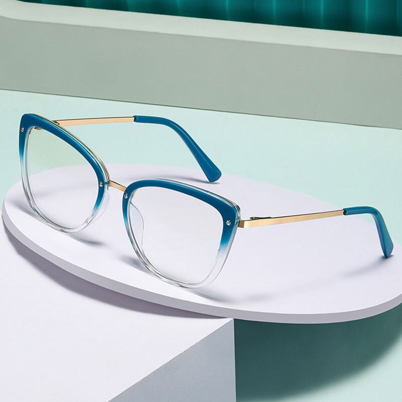 Hotony Women's Full Rim Square TR 90 Frame Eyeglasses 2076 Full Rim Hotony   