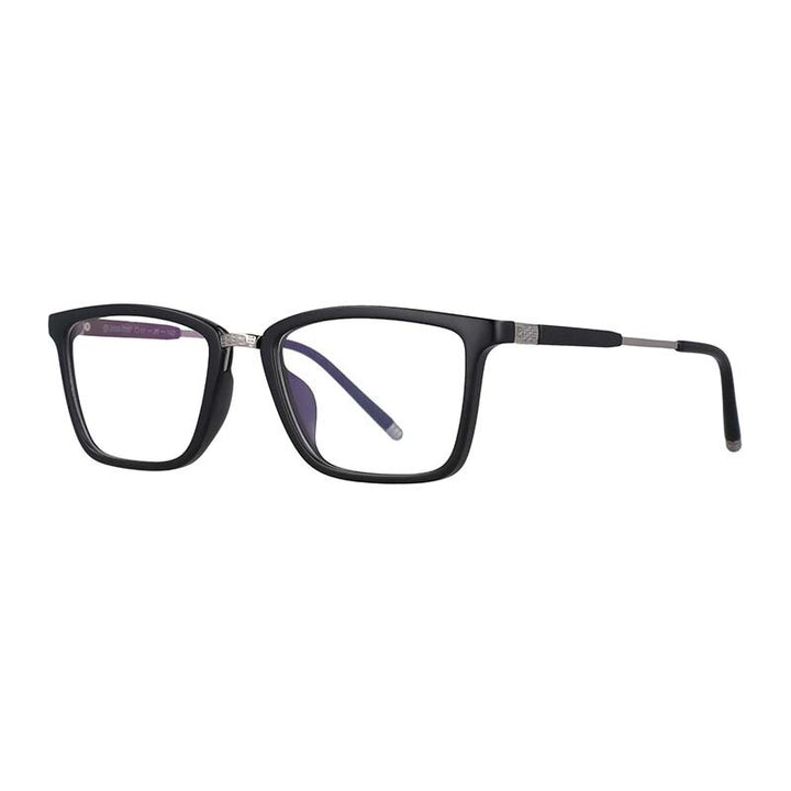 CCSpace Unisex Full Rim Square Resin Frame Eyeglasses 53204 Full Rim CCspace Black  