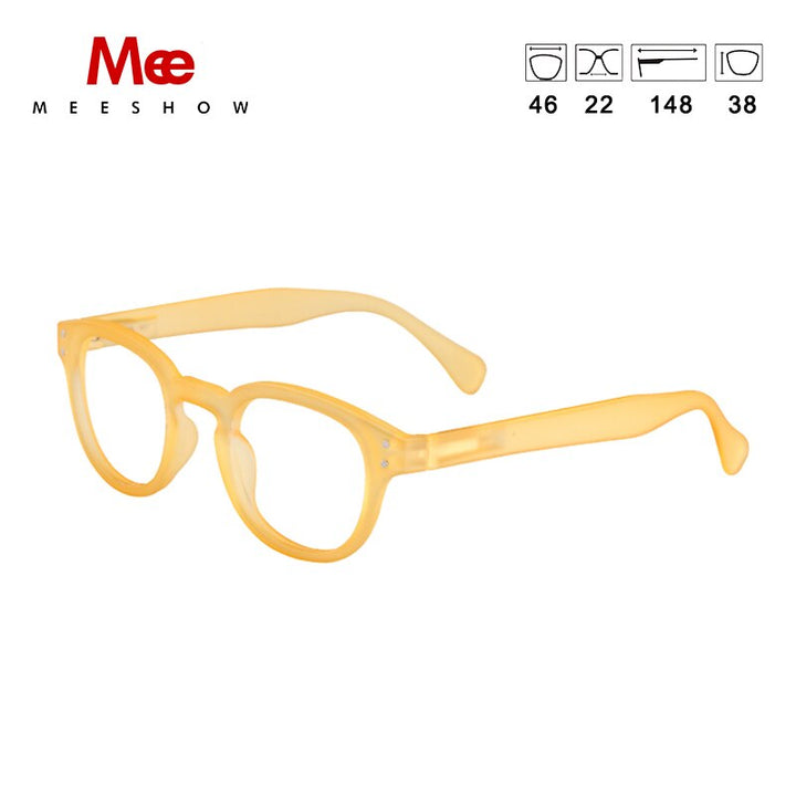 Women's Reading Glasses Anti-reflective +100 To +350 Reading Glasses MeeShow +100 Yellow 