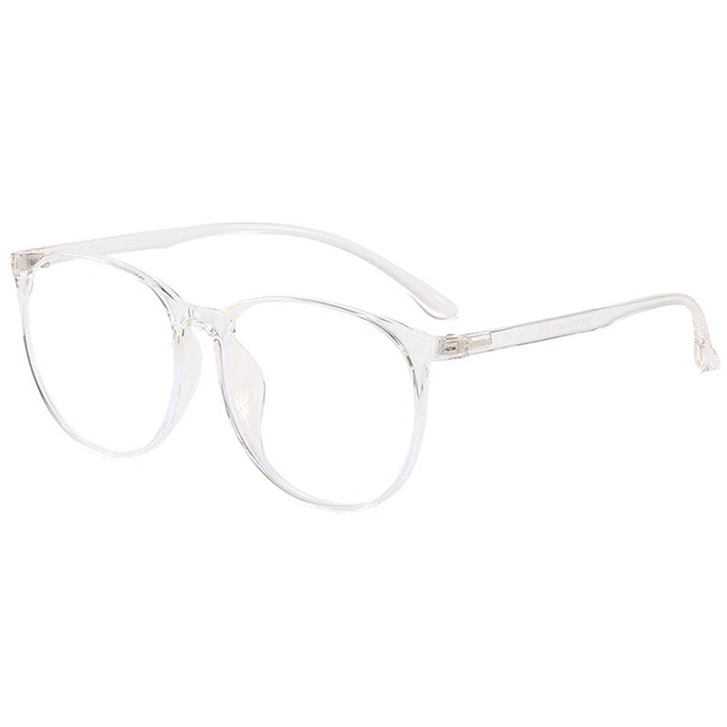 Hotony Unisex Full Rim TR 90 Resin Round Frame Eyeglasses 5703 Full Rim Hotony Transparent  