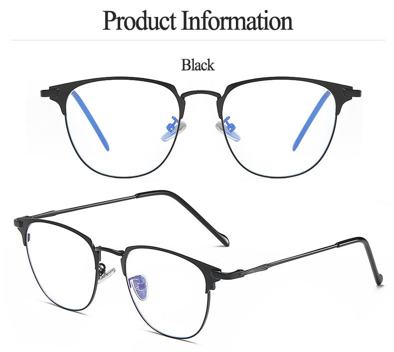 Hotony Unisex Full Rim Alloy Square Frame Eyeglasses Zy8820 Full Rim Hotony   
