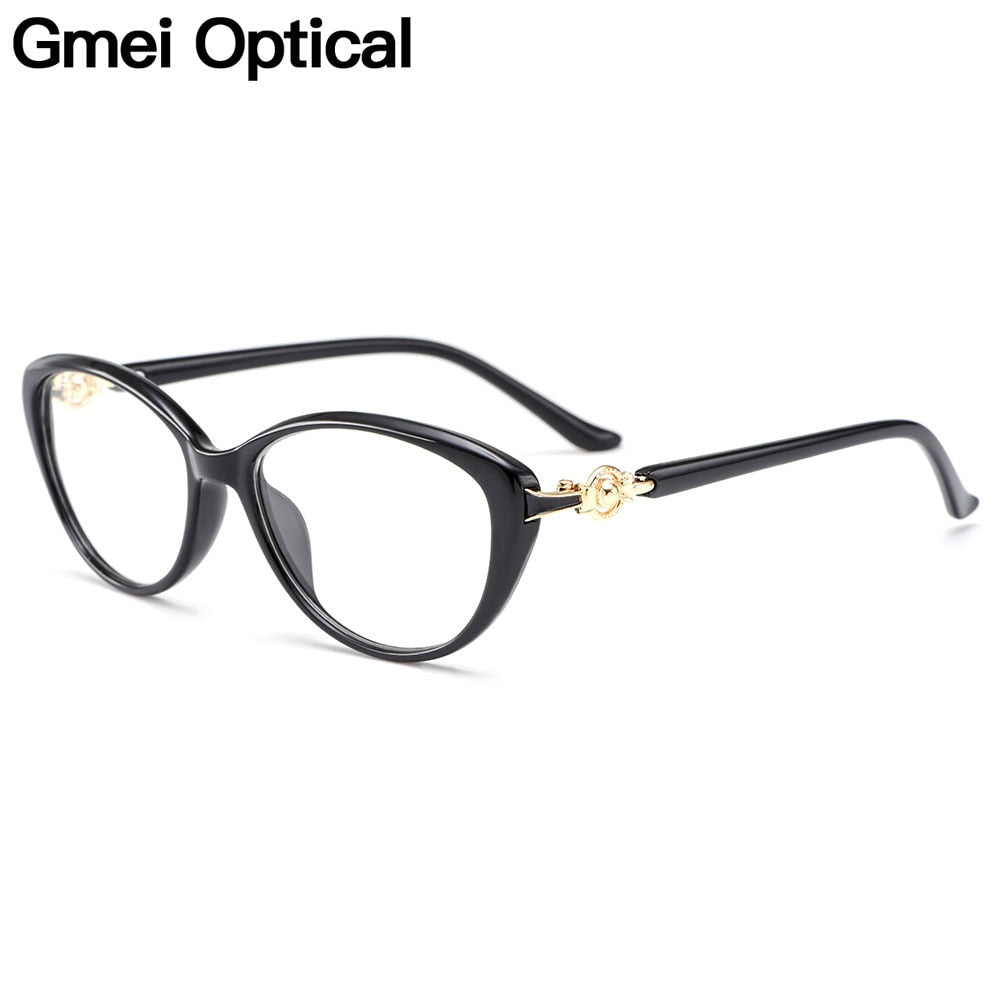 Women's Eyeglasses Ultralight Tr90 Cat Eye M1537 Frame Gmei Optical   