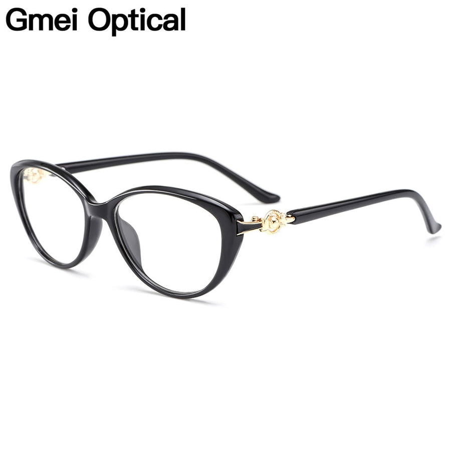 Gmei Women's Eyeglasses Ultralight Tr90 Cat Eye M1537 Full Rim Gmei Optical   