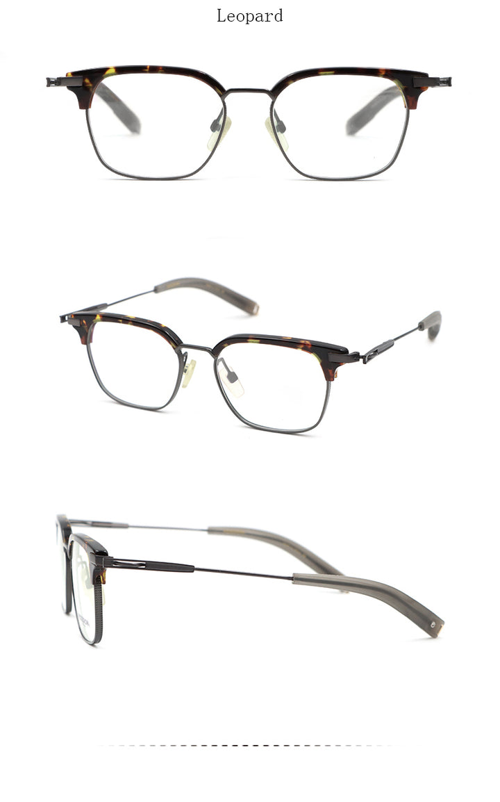 Hdcrafter Unisex Full Rim Square Titanium Frame Eyeglasses Ps7399 Full Rim Hdcrafter Eyeglasses   