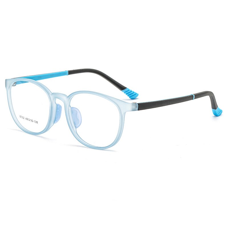 Aissuarvey Children's Tr90 Small Round Full Rim Frame Unisex Eyeglasses 8092 Full Rim Aissuarvey Eyeglasses Blue  