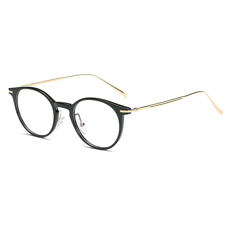 Handoer Unisex Full Rim Round Tr 90 Alloy Eyeglasses 6628 Full Rim Handoer   