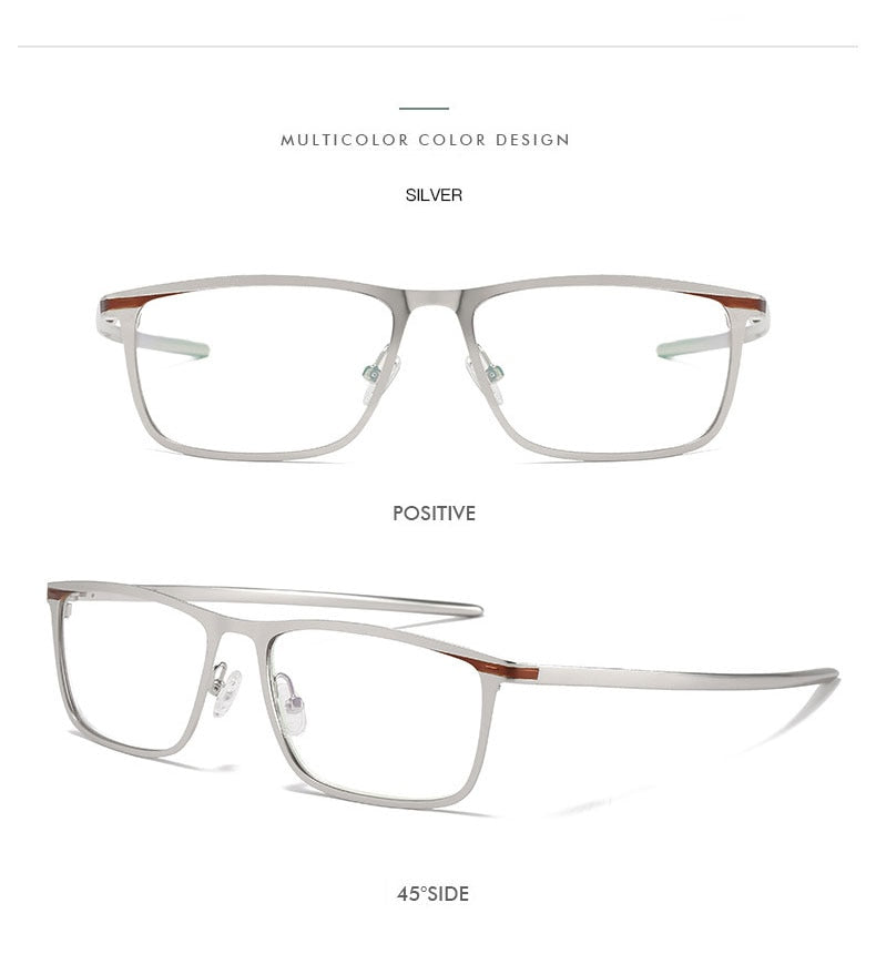 Hotochki Unisex Full Rim Nickel Alloy PC Plastic Resin Frame Eyeglasses 5138 Full Rim Hotochki   