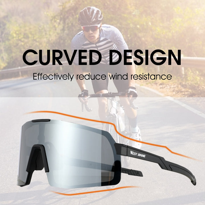 West Biking Unisex Semi Rim Acetate Acrylic Polarized Sport Sunglasses YP0703135 Sunglasses West Biking   