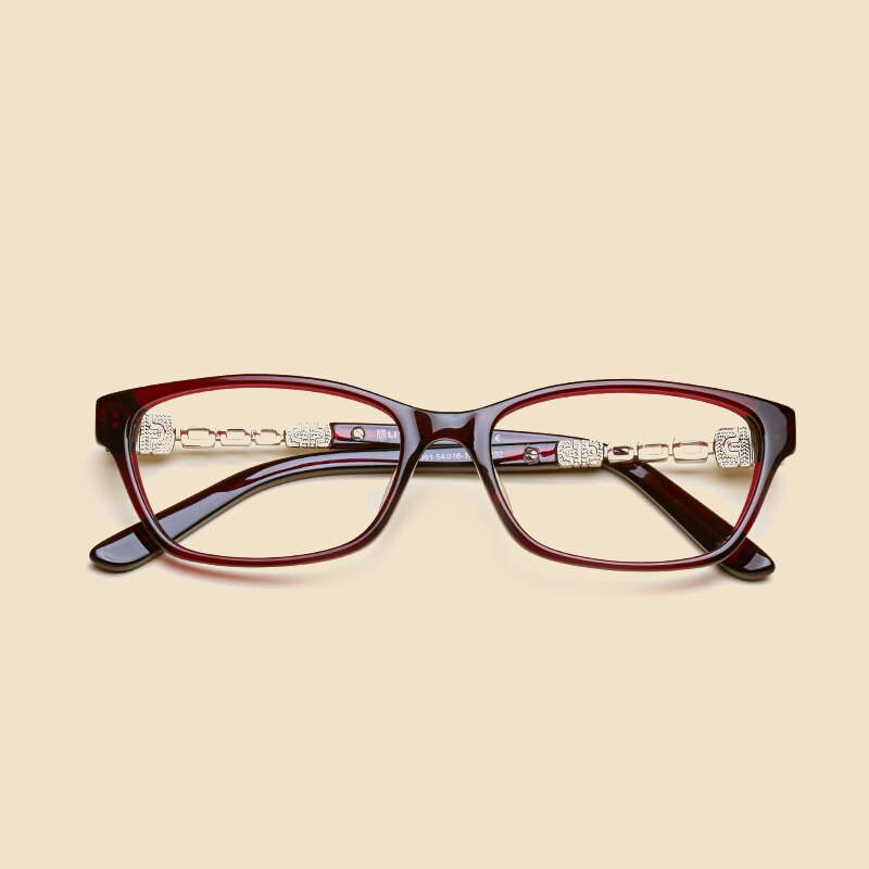 Oveliness Women's Full Rim Square Acetate Eyeglasses 4061 Full Rim Oveliness   