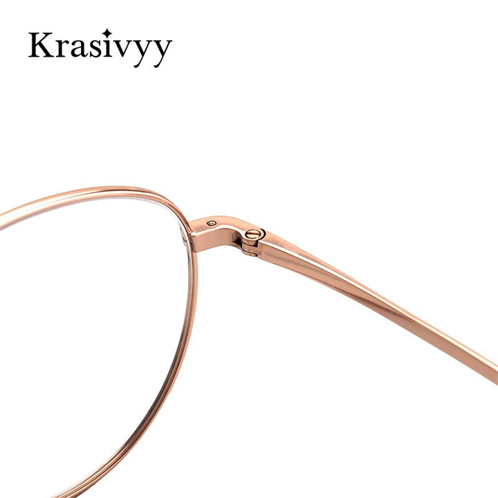 Krasivyy Unisex Full Rim Round Titanium Eyeglasses Kr16063 Full Rim Krasivyy   