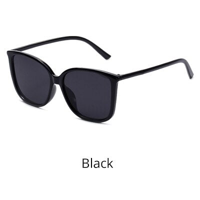 Ralferty Women's Sunglasses Square Cat Eye Oversize W95076 Sunglasses Ralferty Black China As picture