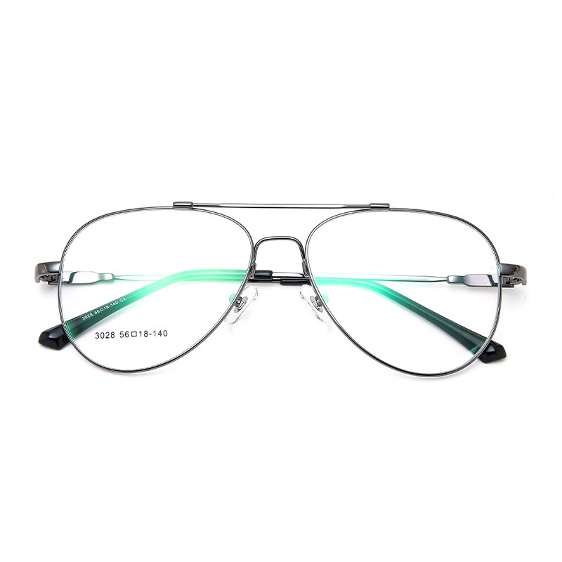 Laoyehui Men's Eyeglasses Oval Titanium Reading Glasses 3028 Black Gray Silver Reading Glasses Laoyehui 0 Grey 