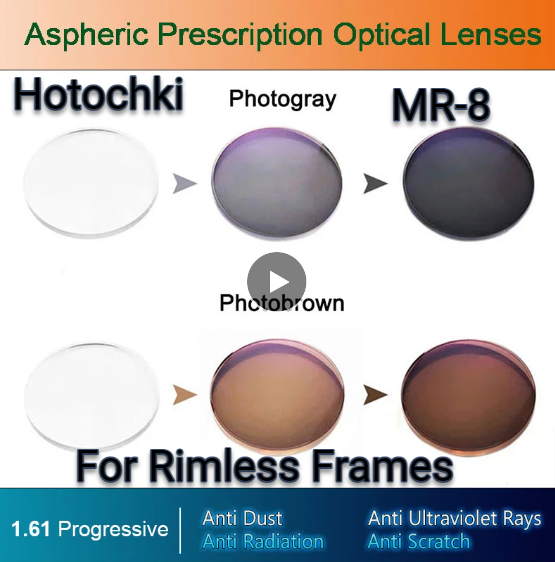 Hotochki 1.61 Index Free Form Digital Progressive Photochromic Lenses Lenses Hotochki Lenses   