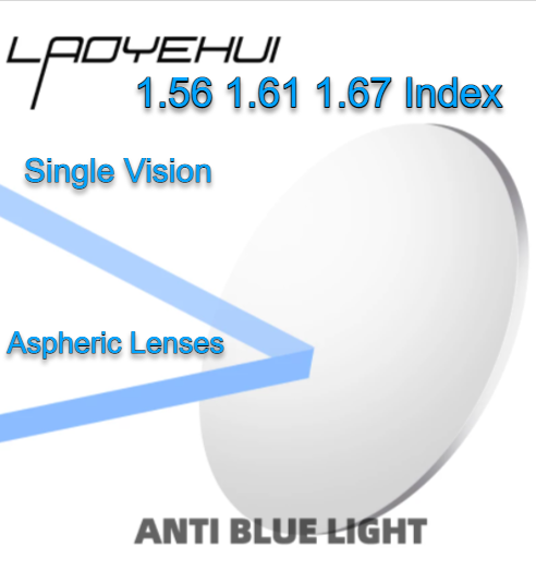 Laoyehui Aspheric Single Vision Anti Blue Light Clear Lenses Lenses Laoyehui Eyeglass Lenses   