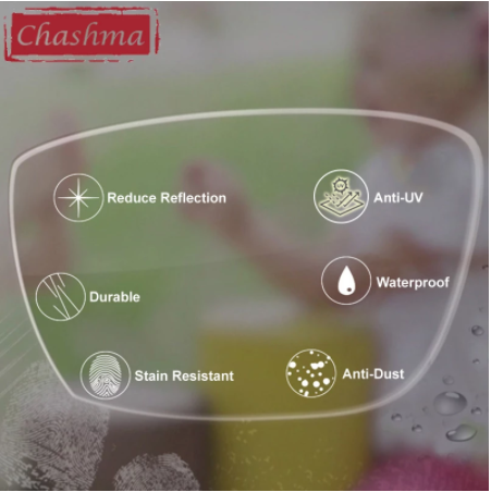 Chashma 1.74 Index Single Vision Aspheric Lenses Clear Lenses Chashma Lenses   