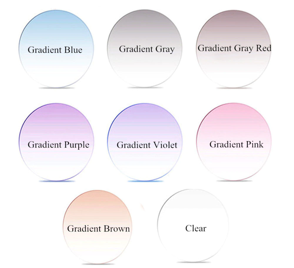 Hdcrafter Progressive M-8 Anti Blue Gradient Tint Lenses Lenses Hdcrafter Eyeglass Lenses   