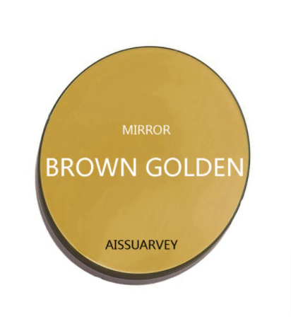 Aissuarvey Polarized Single Vision Sunglass Lenses Lenses Aissuarvey Sunglass Lenses 1.56 Mirror Brown Golden 