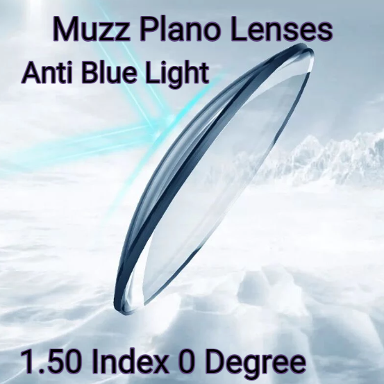 Muzz 1.50 Index Clear Plano Anti Blue Light Lenses 0 Strength Lenses Muzz Lenses   