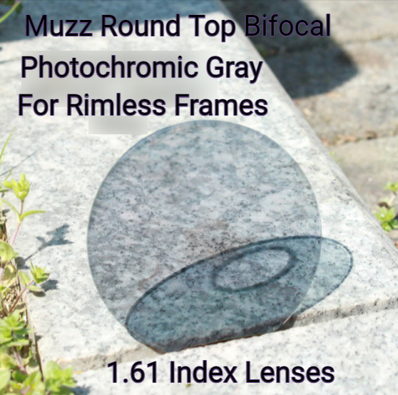 Muzz Round Top Bifocal Photochromic Lenses Lenses Muzz Lenses   