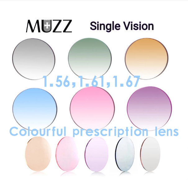 Muzz Single Vision Aspheric Tinted Lenses Lenses Muzz Lenses   