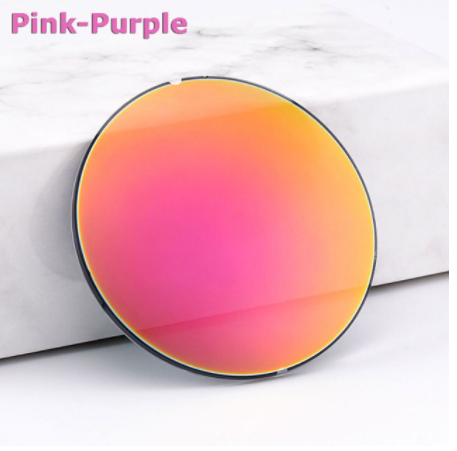 Reven Jate 1.49 Index Single Vision Polarized Mirror Lenses Lenses Reven Jate Lenses Pink Purple  