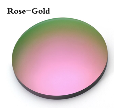 Hdcrafter Polarized Aspheric Polycarbonate Mirror Lenses Lenses Hdcrafter Sunglass Lenses 1.56 Rose Gold 