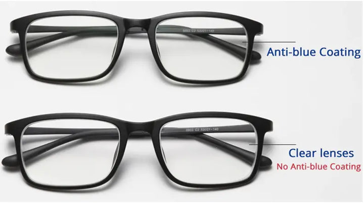 Ralferty 1.67 Single Vision Anti-Blue Lenses Color Clear.