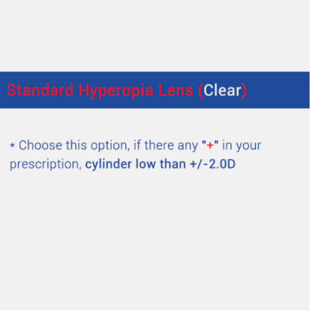 Ralferty 1.56 Hyperopia Single Vision Lenses Color Clear Lenses Ralferty Lenses   