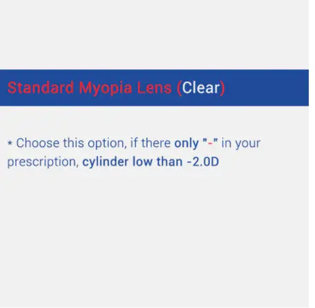 Ralferty 1.61 Single Vision Lenses Color Clear.