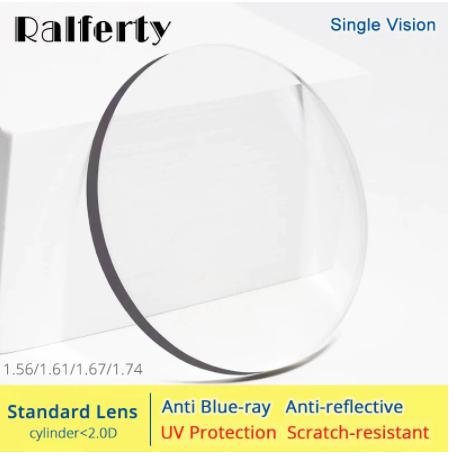 Ralferty 1.67 Single Vision Lenses Color Clear Lenses Ralferty Lenses   