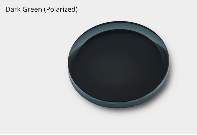 Ralferty 1.67 Index Single Vision Polarized Lenses Color Dark Green Lenses Ralferty Lenses   