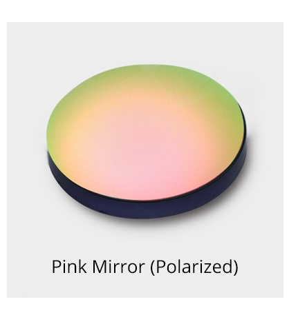 Ralferty 1.61 Index Single Vision Polarized Lenses Color Mirror Pink Lenses Ralferty Lenses   