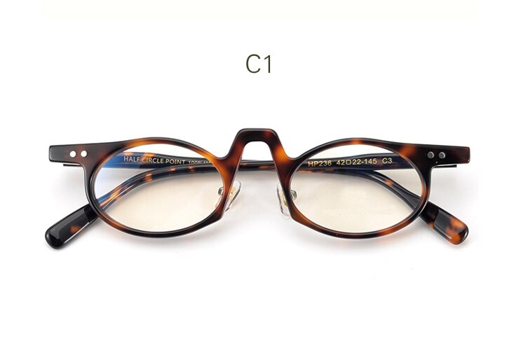 Yujo Unisex Full Rim Small Oval Acetate Reading Glasses HP236 Reading Glasses Yujo China 0 C1