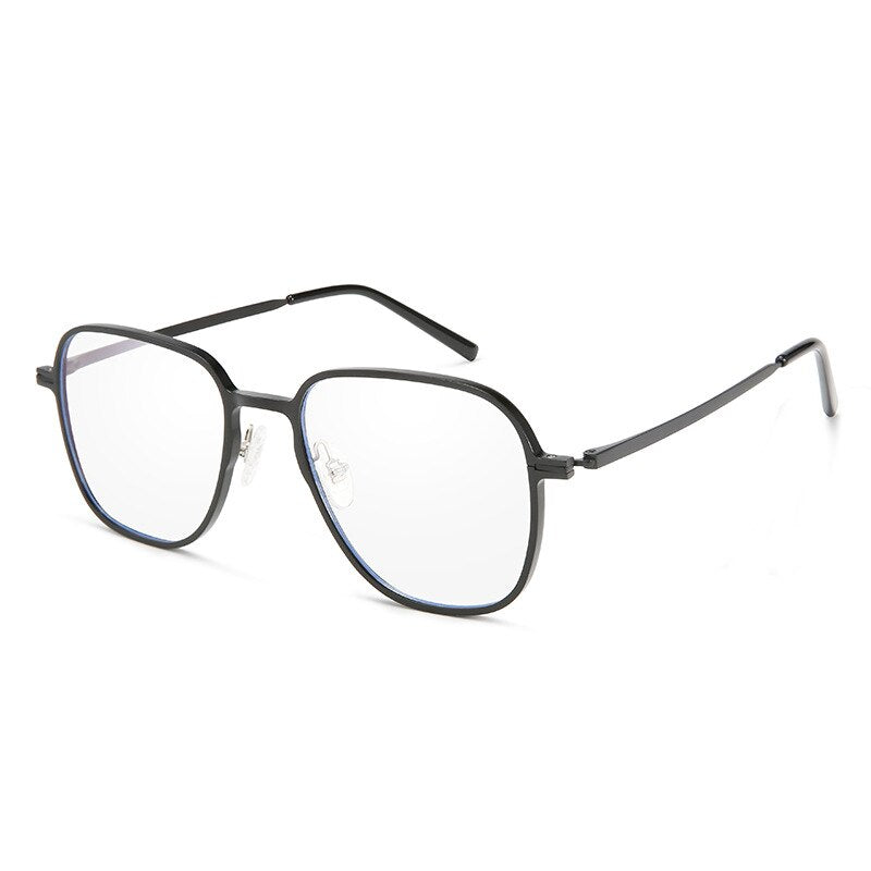 Hdcrafter Men's Full Rim Oversized Square β-Titanium Eyeglasses 6123 Full Rim Hdcrafter Eyeglasses   
