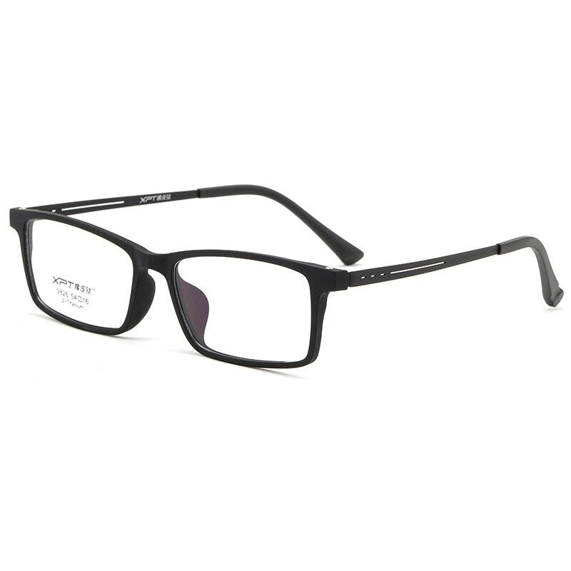 Zirosat Unisex Full Rim Square Tr 90 Titanium Eyeglasses 9826 Full Rim Zirosat black  