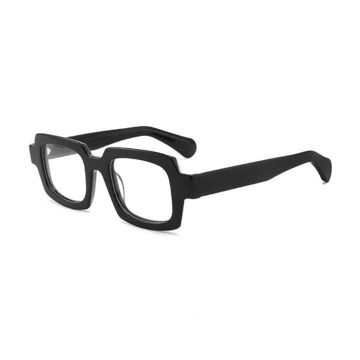 CCSpace Unisex Full Rim Square Acetate Eyeglasses 54907 Full Rim CCspace Black China 