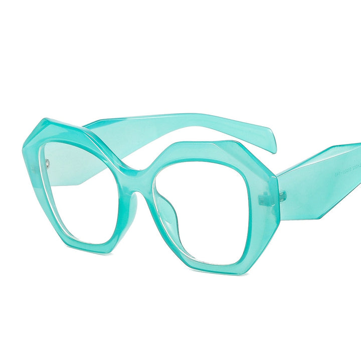 Cubojue Unisex Full Rim Square Cat Eye Tr 90 Titanium Myopic Reading Glasses Cl002b Reading Glasses Cubojue anti blue light 0 blue 