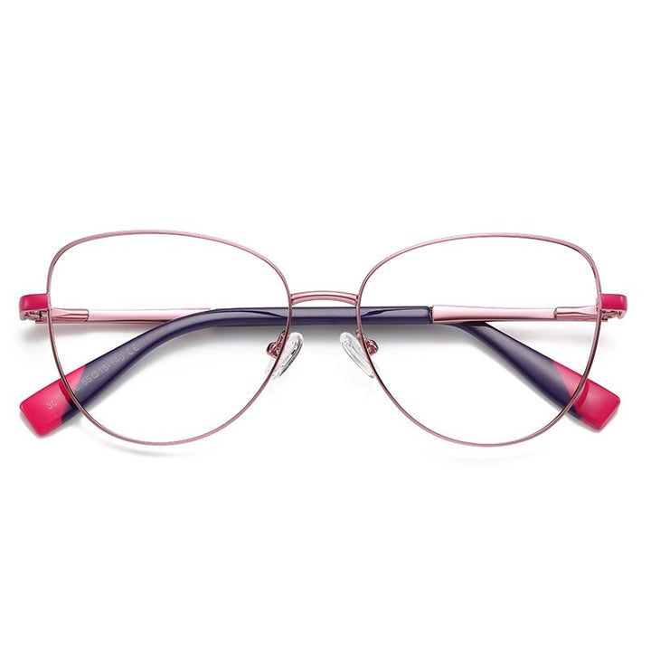 Hdcrafter Women's Full Rim Cat Eye Frame Eyeglasses 3019 Full Rim Hdcrafter Eyeglasses C6  