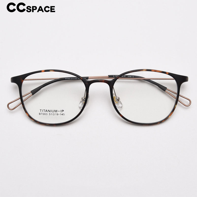CCSpace Unisex Full Rim Square Tr 90 Titanium Eyeglasses 55800 Full Rim CCspace   