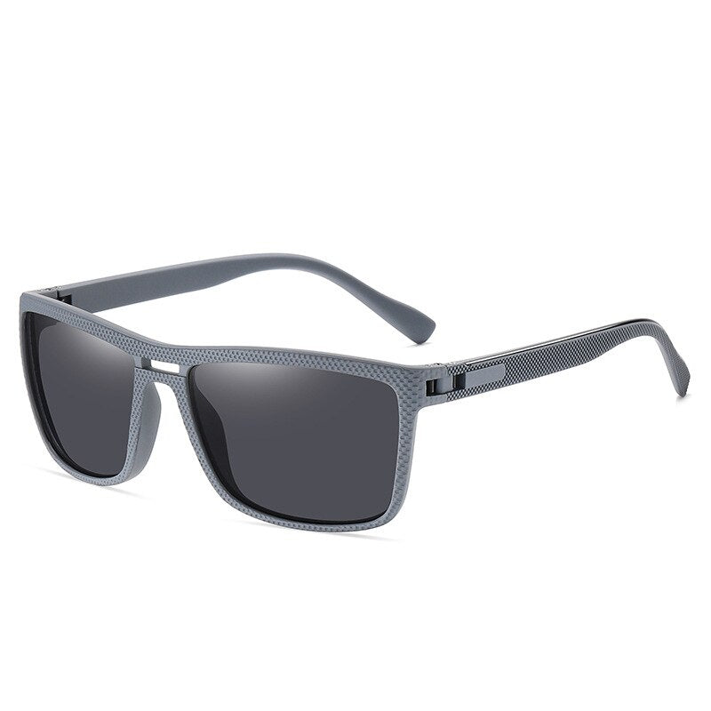 Reven Jate Men's Full Rim RectangleTr 90 Polarized Sunglasses C1740 Sunglasses Reven Jate C2 Other 