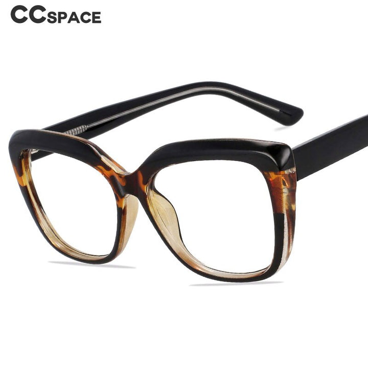 CCSpace Full Rim Square Tr 90 Titanium Frame Eyeglasses 54194 Full Rim CCspace   