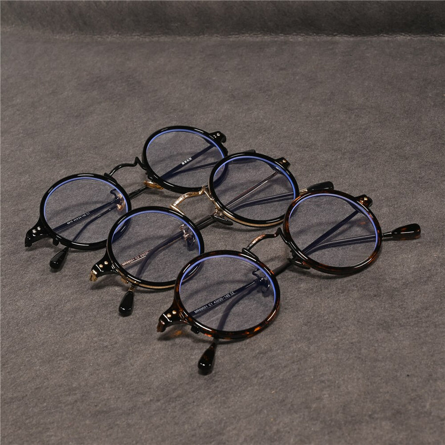 Cubojue Unisex Full Rim Round Tr 90 Alloy Hyperopic Reading Glasses Mr89001 Reading Glasses Cubojue   