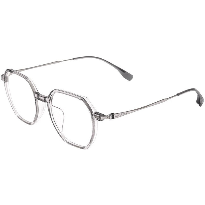 KatKani Unisex Full Rim Polygon Tr 90 Alloy Eyeglasses Bv83007b Full Rim KatKani Eyeglasses   